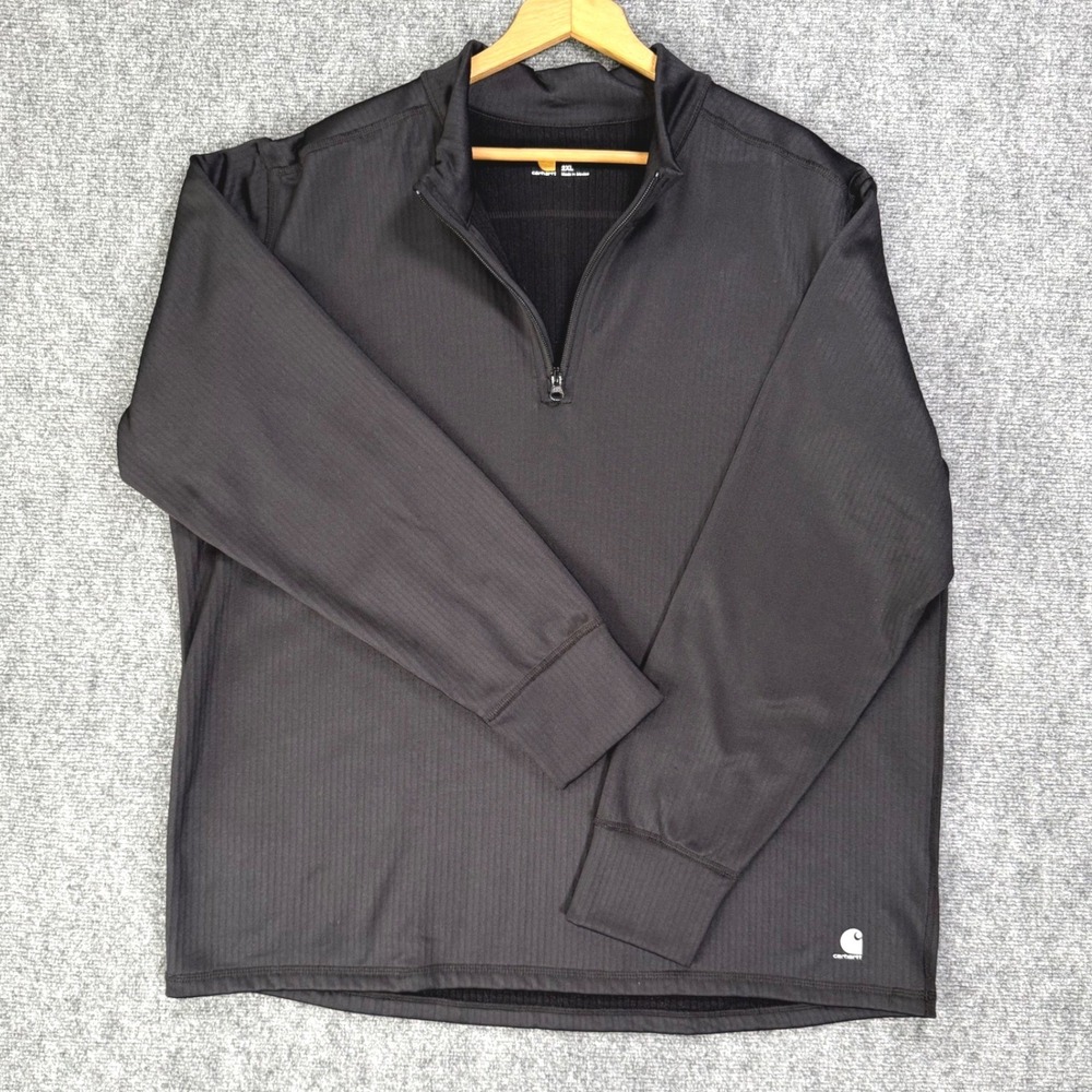 Carhartt Force Extremes Super Cold Weather 1/4 Zip Men's 2XL Black Base Layer